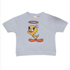 Zara Kids Tweety Bird Looney Tunes & Warner’s Bro.. Size 6. Cross-stitch tweety